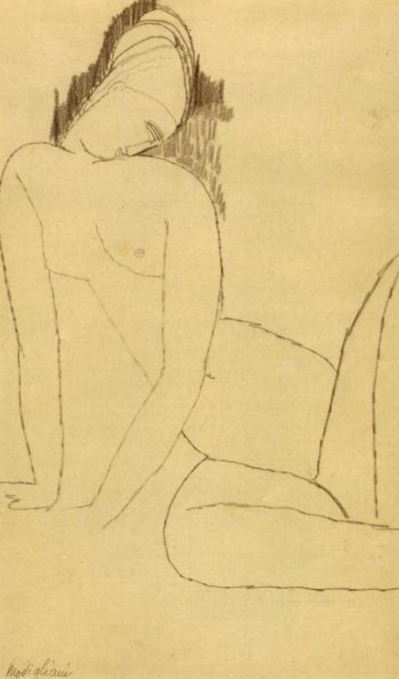 Nu accroupi by Amedeo Modigliani