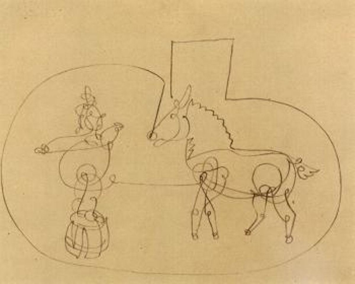 Cheval et son dresseur by Pablo Picasso