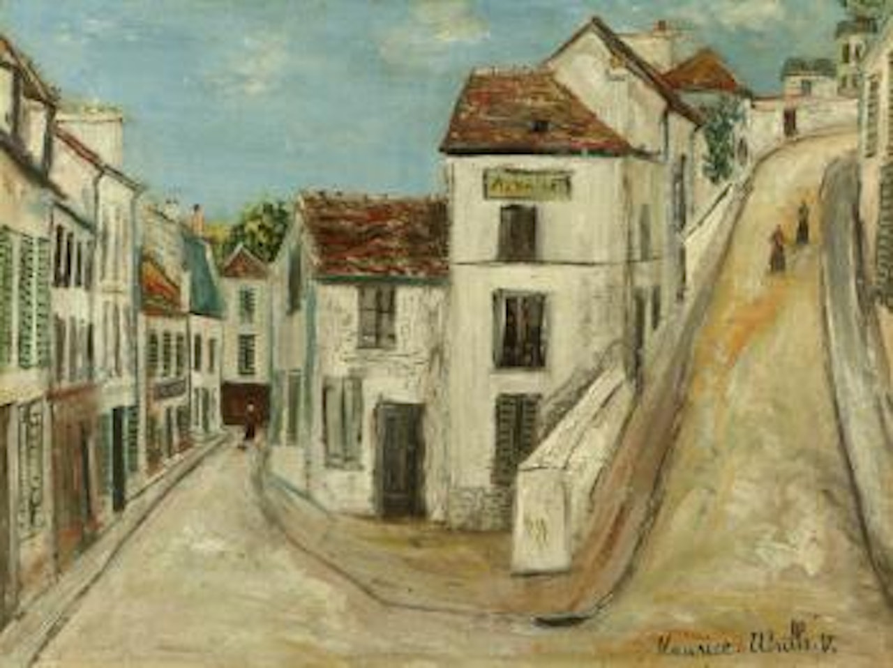 Pontoise, rue de l'Eperon et rue de la Coutellerie by Maurice Utrillo
