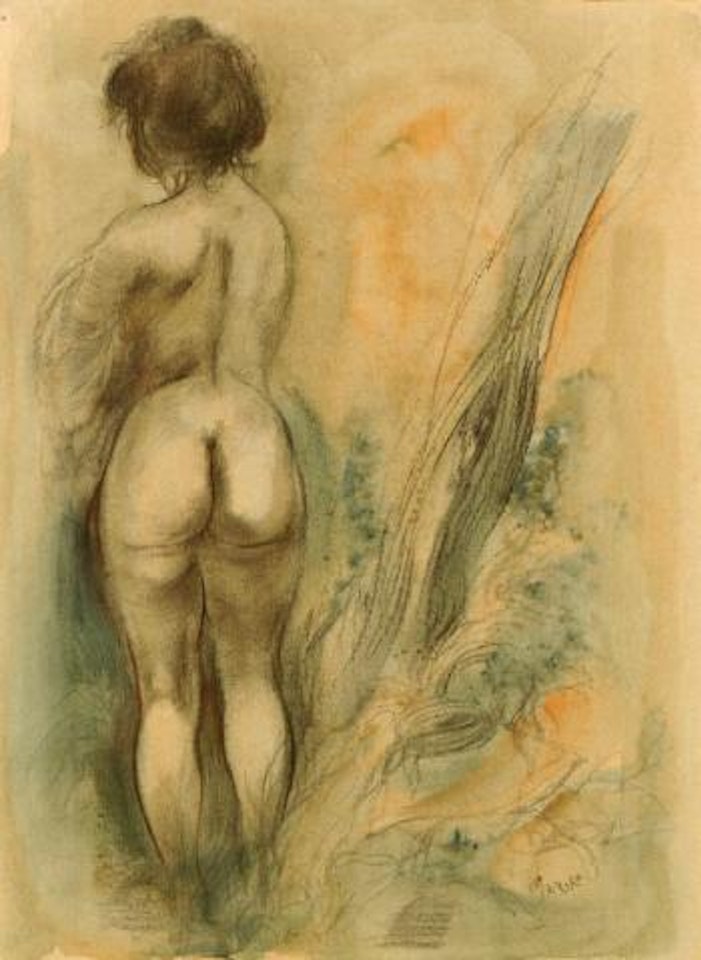 Standing female nude by George Grosz
