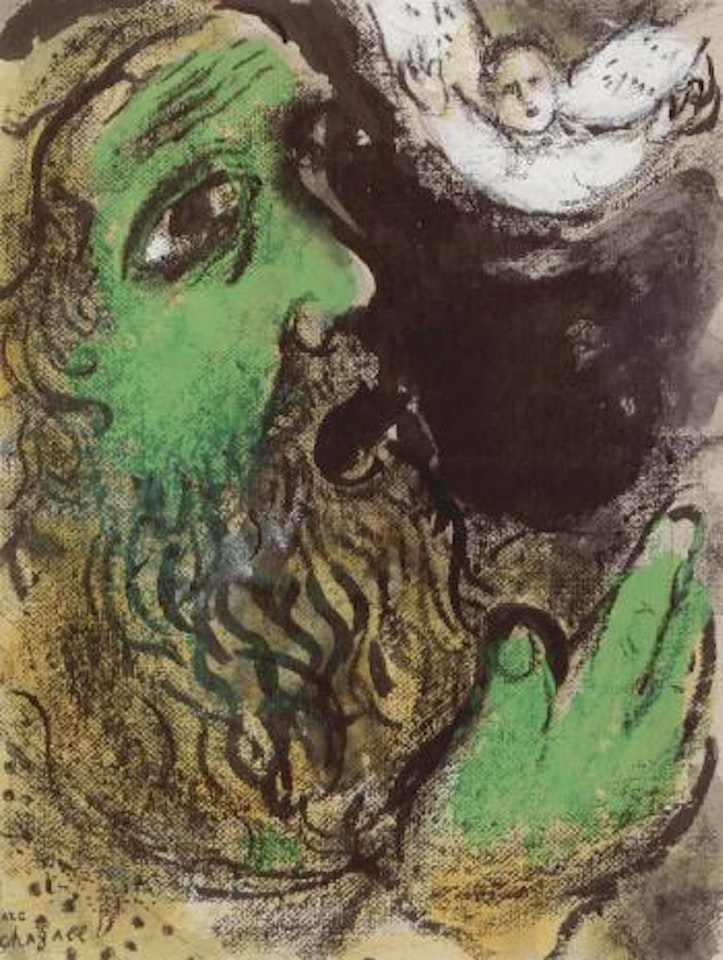 Job en prieres by Marc Chagall