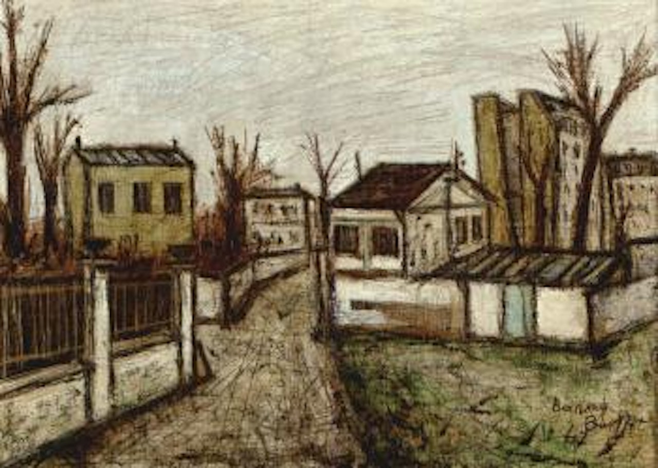 Paysage de banlieue by Bernard Buffet