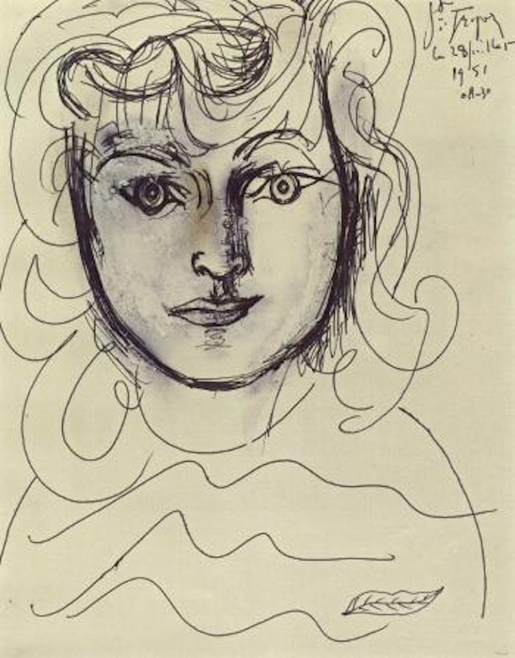 Genevieve au tricot marin by Pablo Picasso