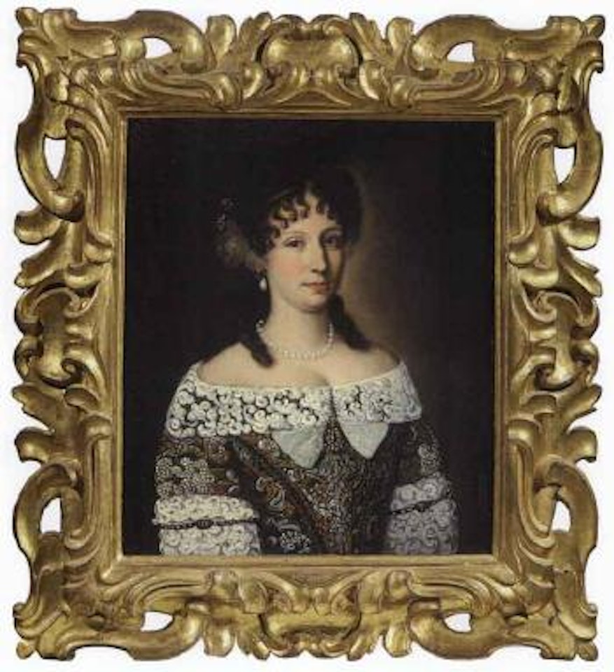 Portrait of elegant lady by Jacob Ferdinand Voet