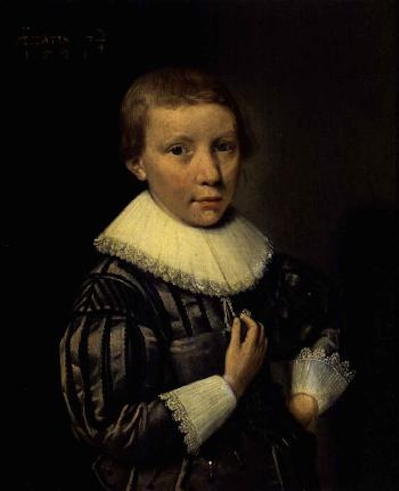 Portrait of young boy aged seven by Dutch School