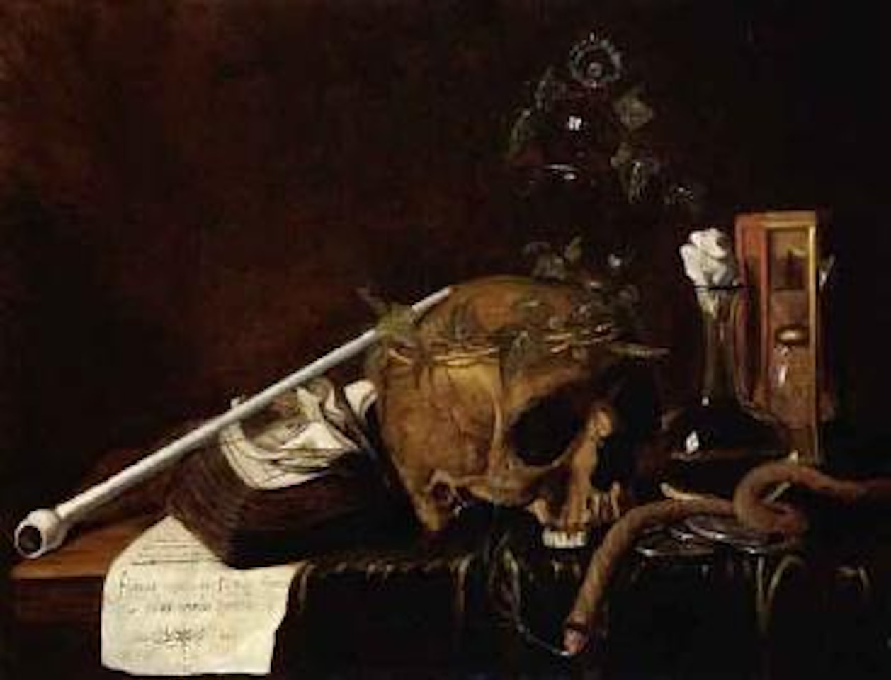 Vanitas still life by Flemish School