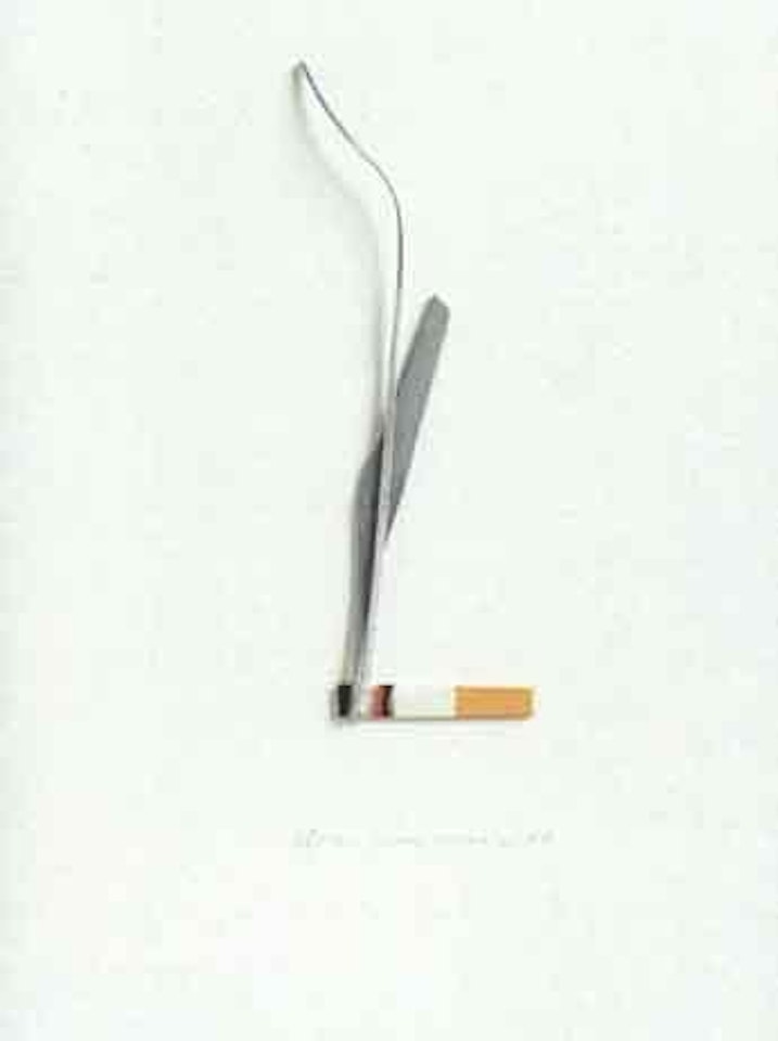 Smoking cigarette by Tom Wesselmann
