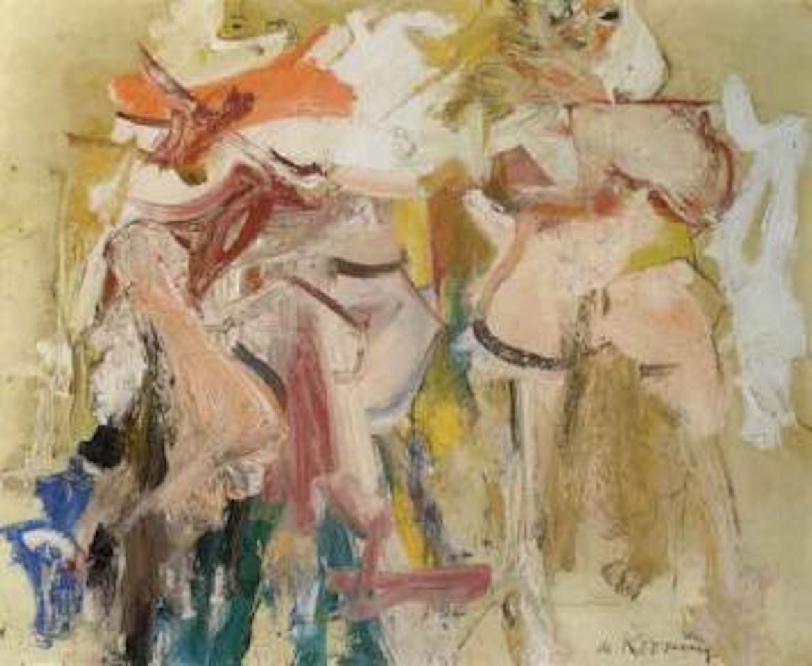 Study for Clamdigger, two women by Willem de Kooning