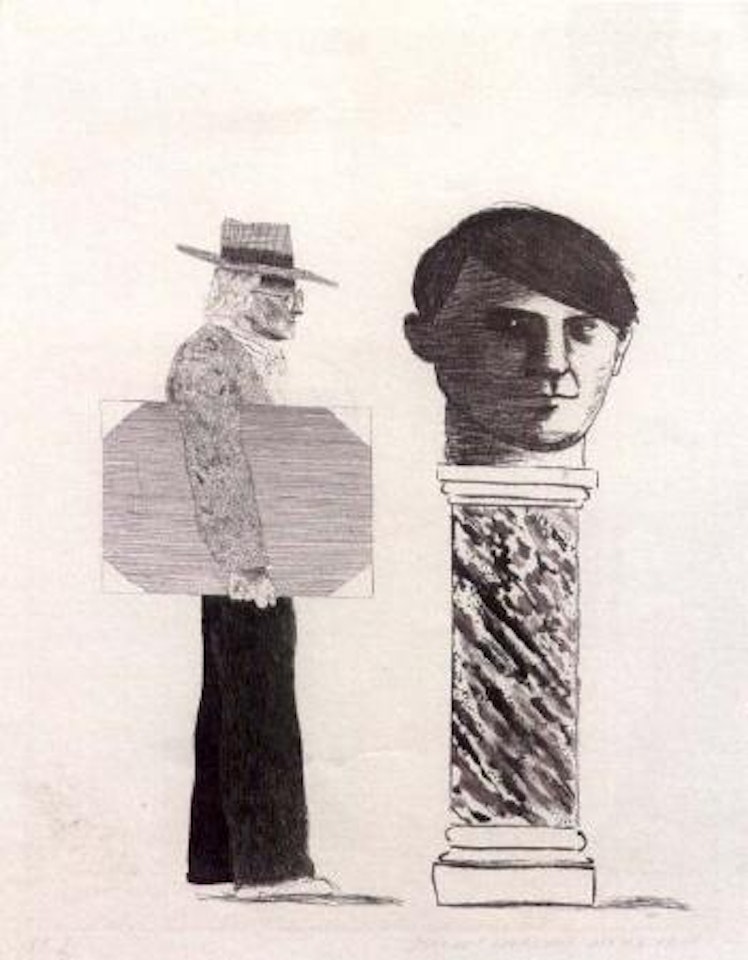 Student homage to Picasso by David Hockney