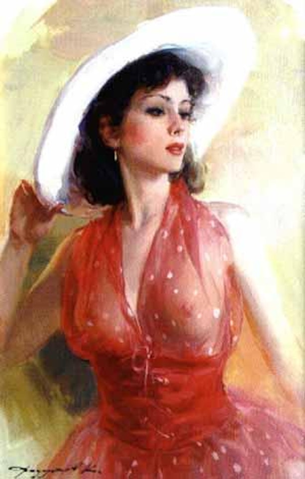 Lady in red by Constantin Razoumov