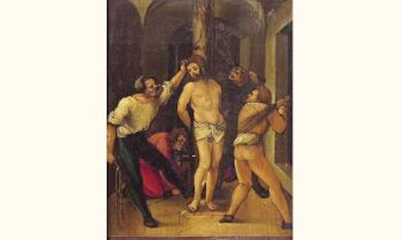 Le flagellation du Christ by German School