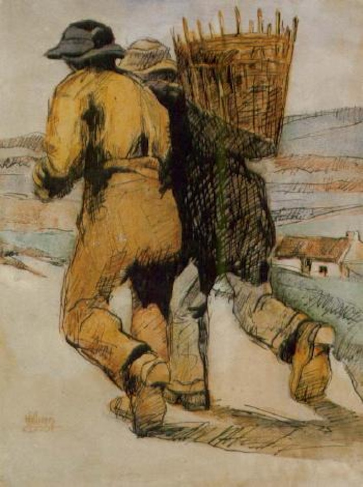 Turf gatherers by William Conor