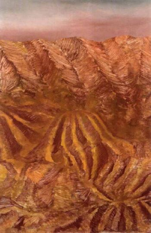 Central Australian landscape by Sidney Nolan
