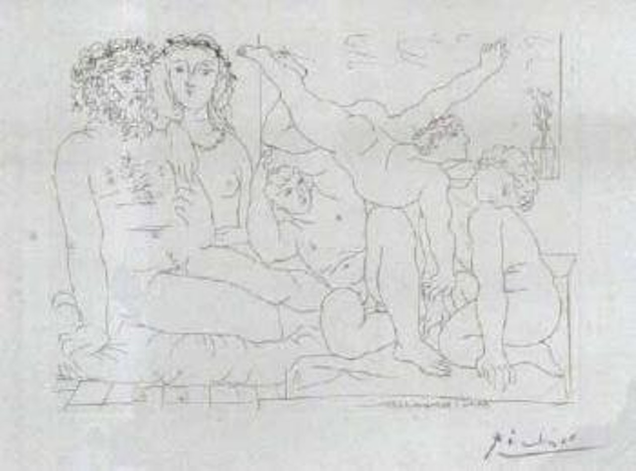 Famille de saltimbanques by Pablo Picasso