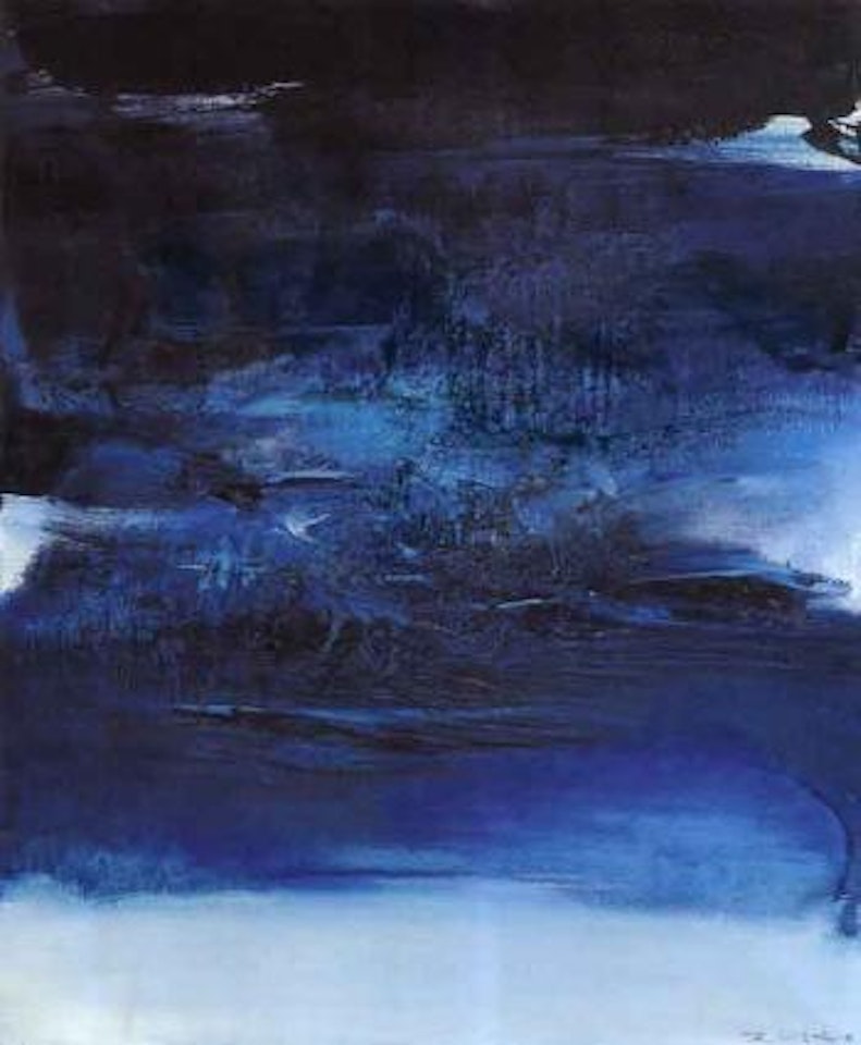 Composition bleue by Zao Wou-Ki