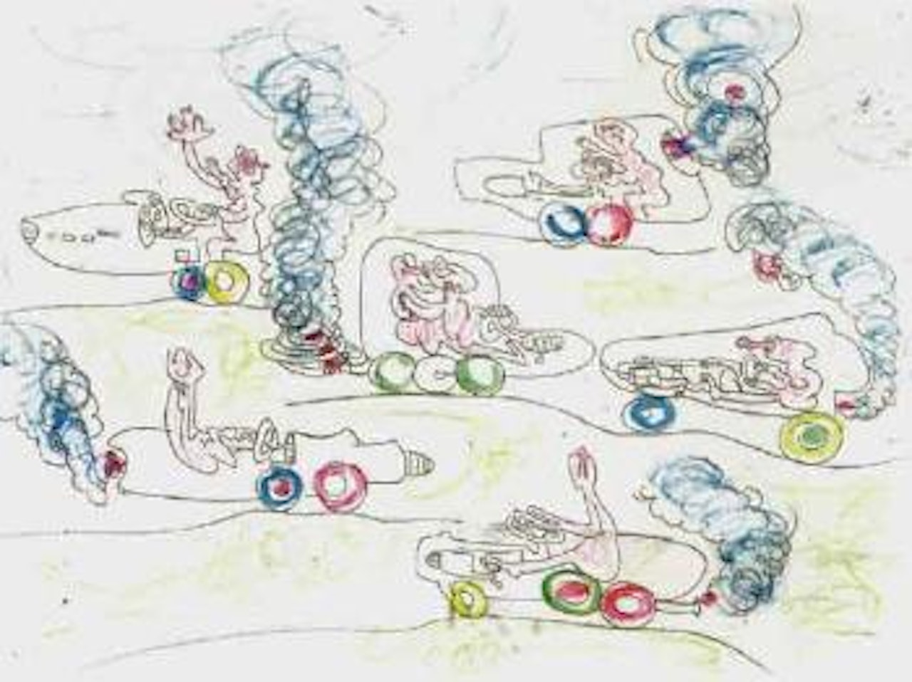 Les Oh!Tomobiles by Roberto Matta