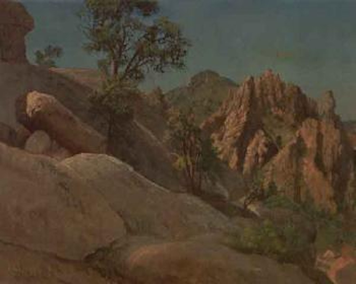 Landscape study: Owens Valley, California by Albert Bierstadt