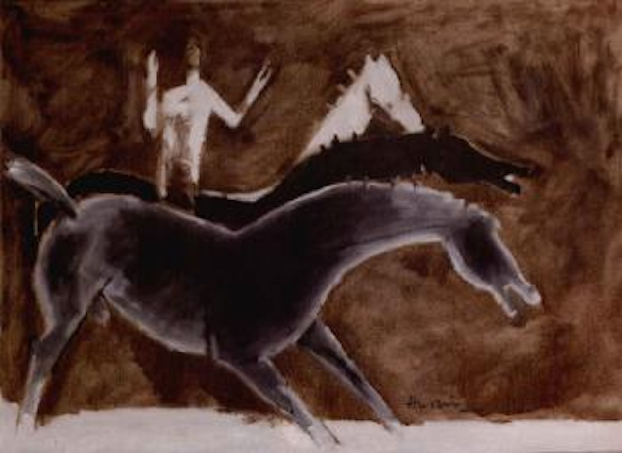 Horses by M.F. Husain