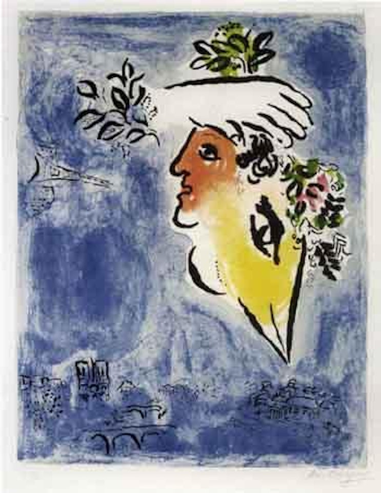 Blue sky by Marc Chagall