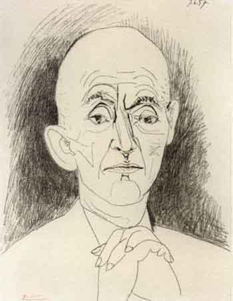 Portrait de D H Kahnweiler, III by Pablo Picasso