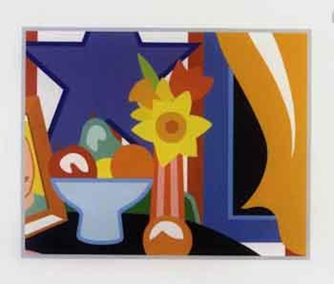 Still life with blowing curtain by Tom Wesselmann