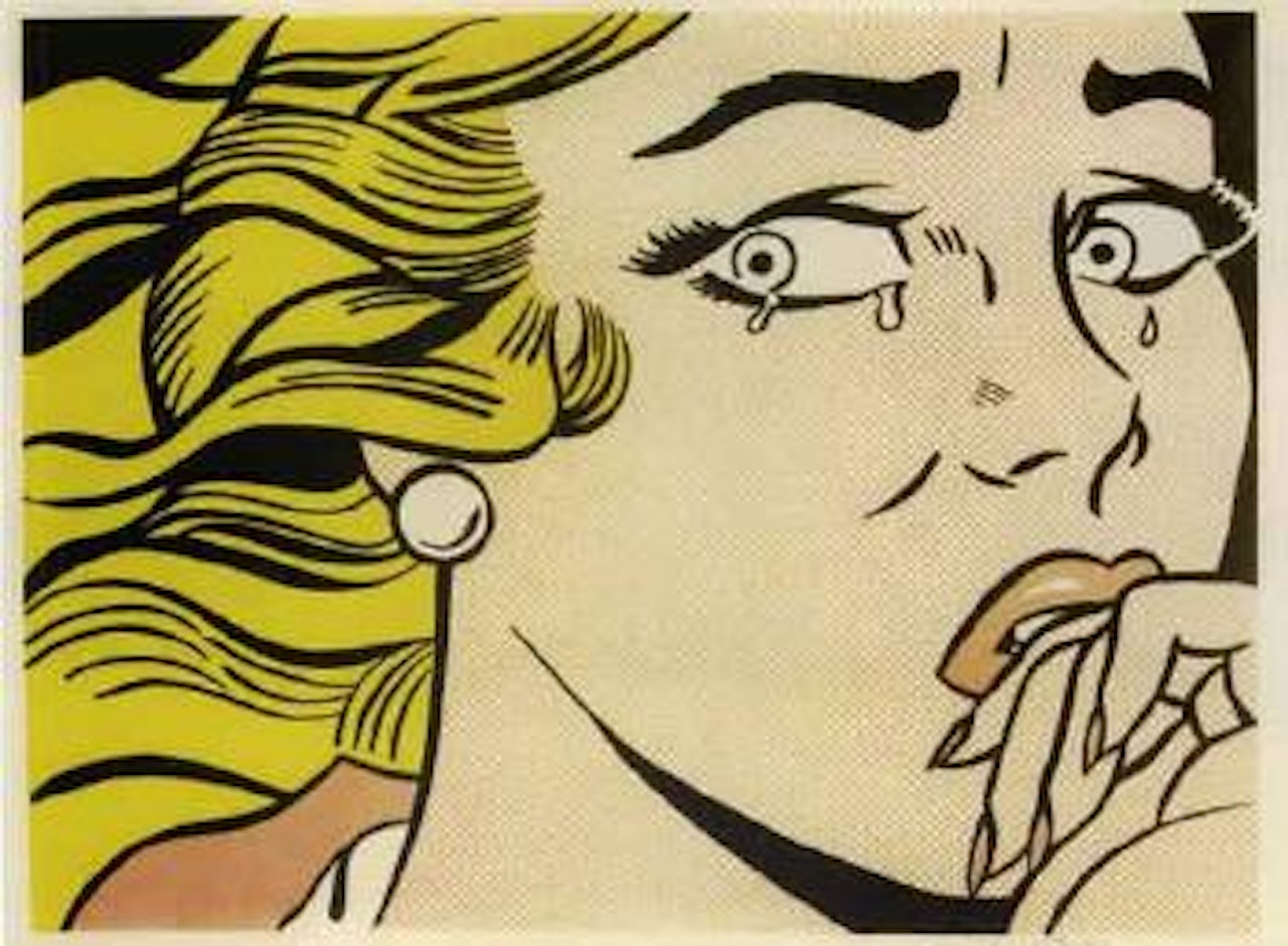 Crying girl by Roy Lichtenstein