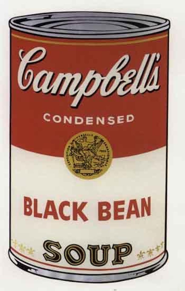 Campbell's Soup I, Black Bean by Andy Warhol