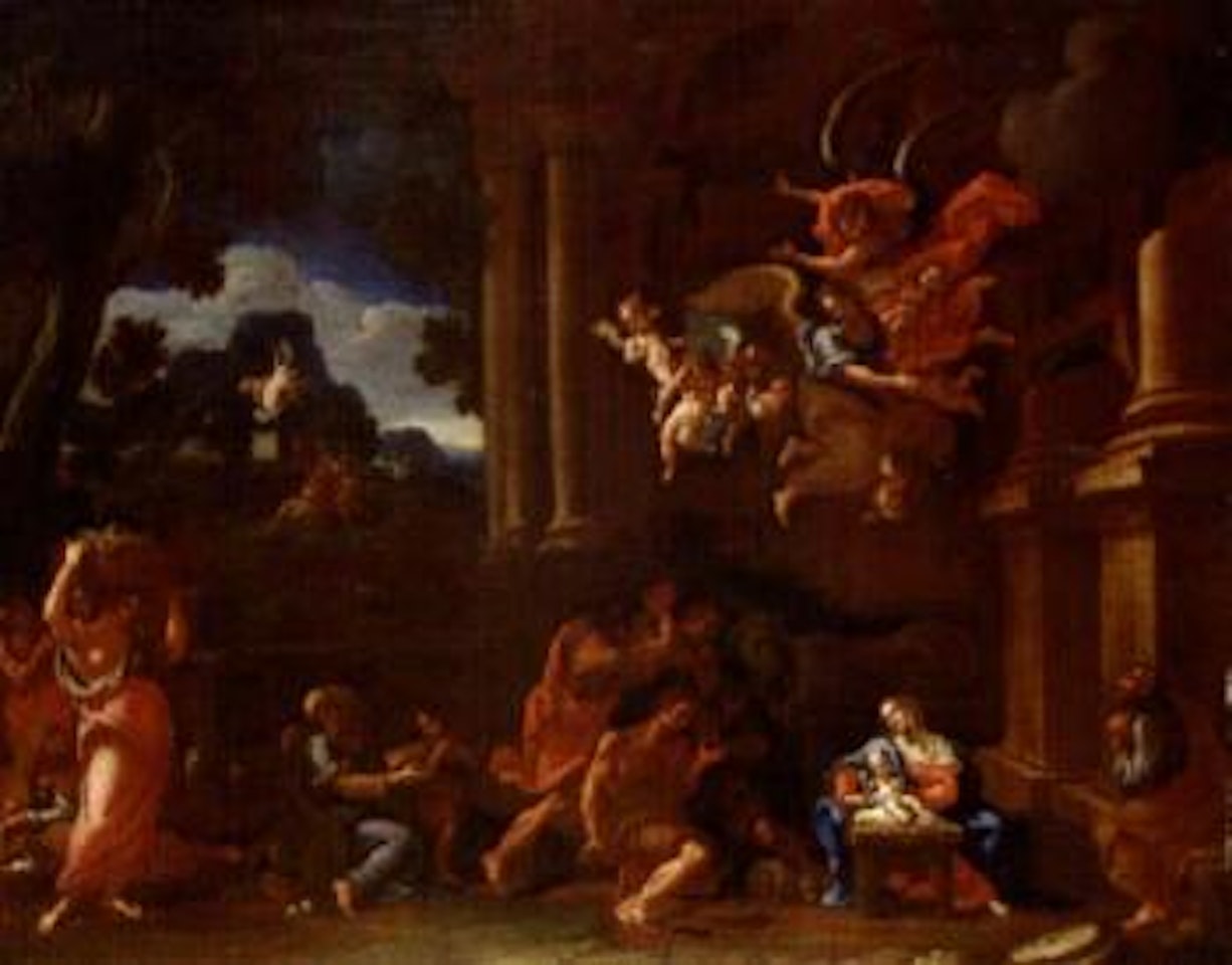 Adorazione dei pastori by Roman School
