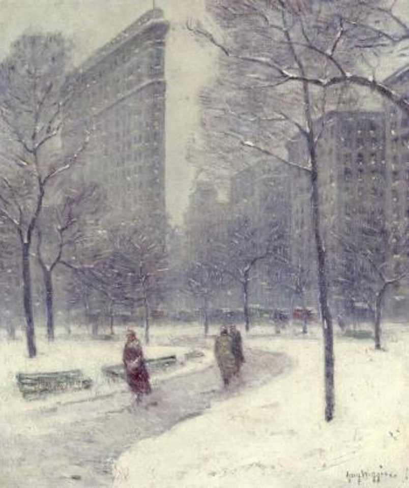 Madison Square, winter by Guy Carleton Wiggins