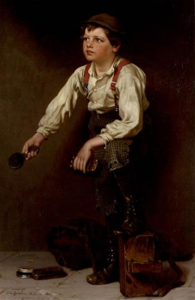 Shoe shine boy by John George Brown