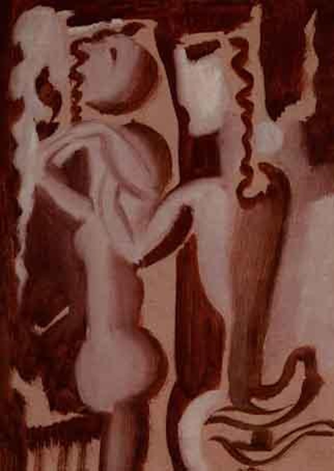 Untitled - figural composition by Max Ackermann