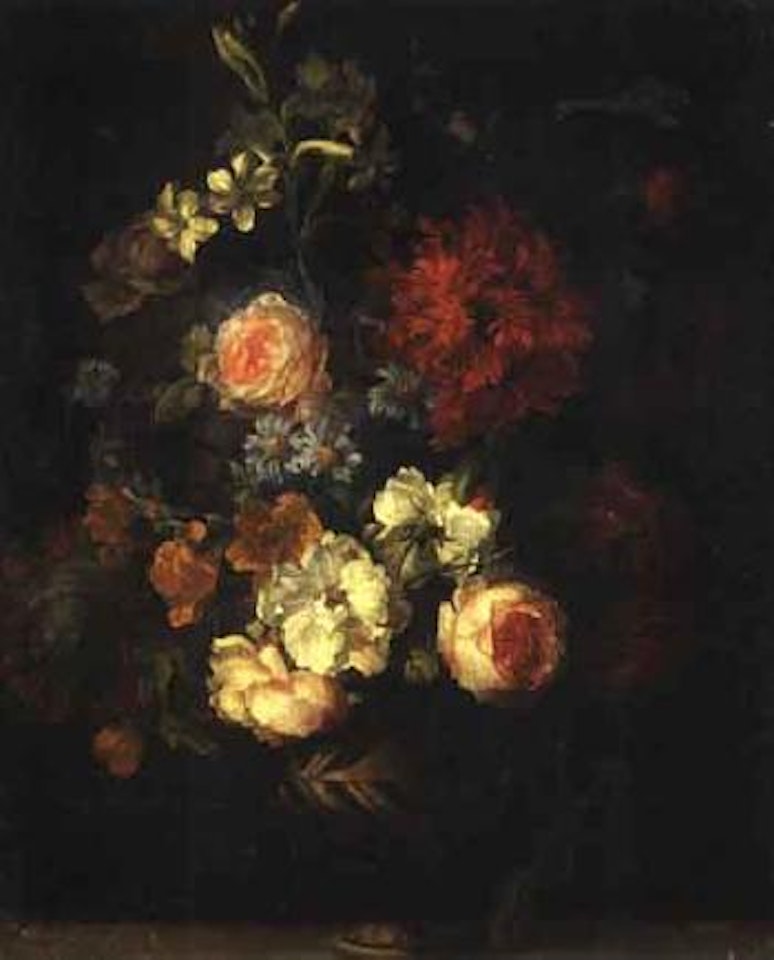 Blumenstilleben mit Wildblumen und Rosen by Jean Baptiste Monnoyer