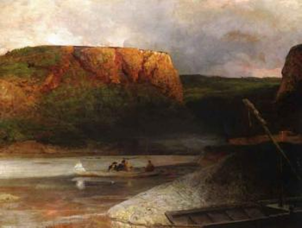 Abendstimmung an der Loreley by Oswald Achenbach