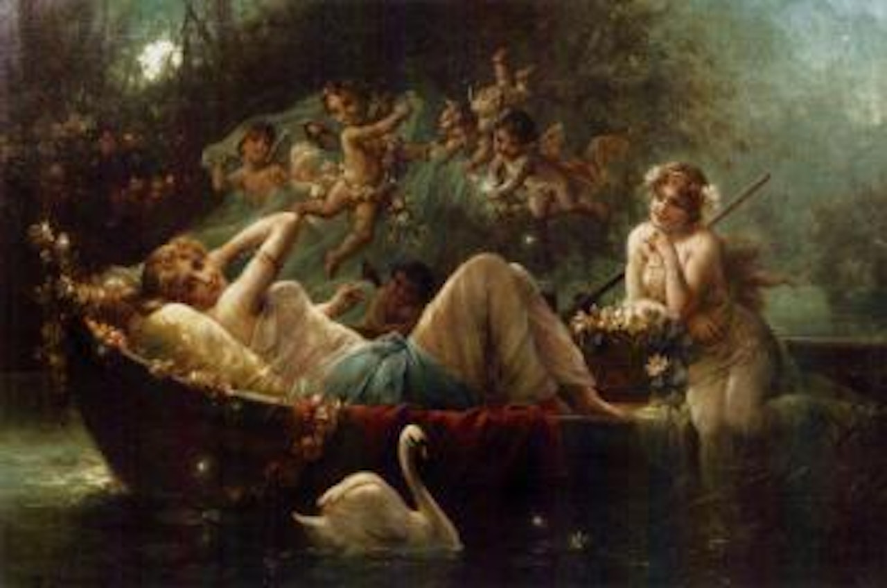 The enchanted boat ride by Hans Zatzka