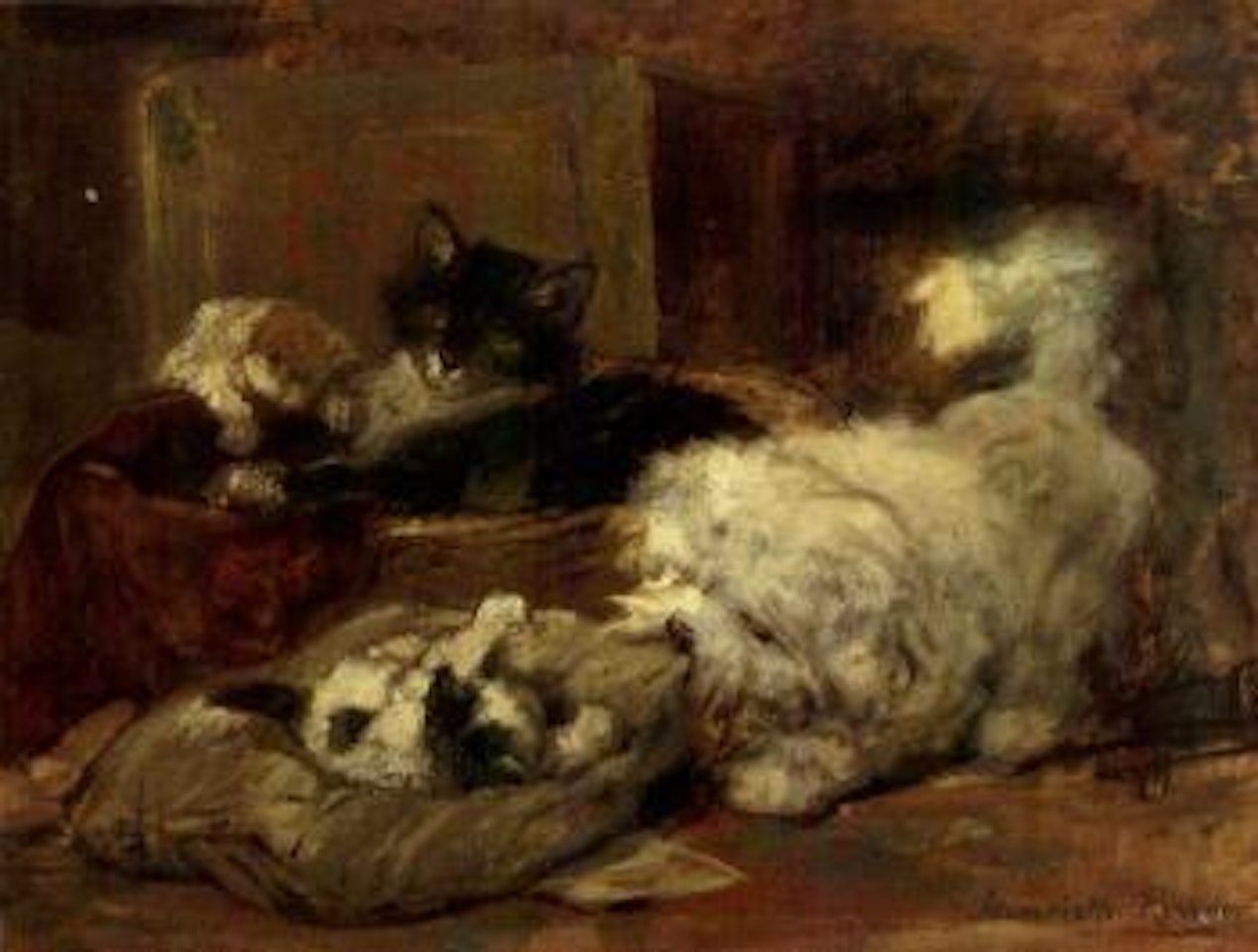 Carefree friends by Henriette Ronner-Knip