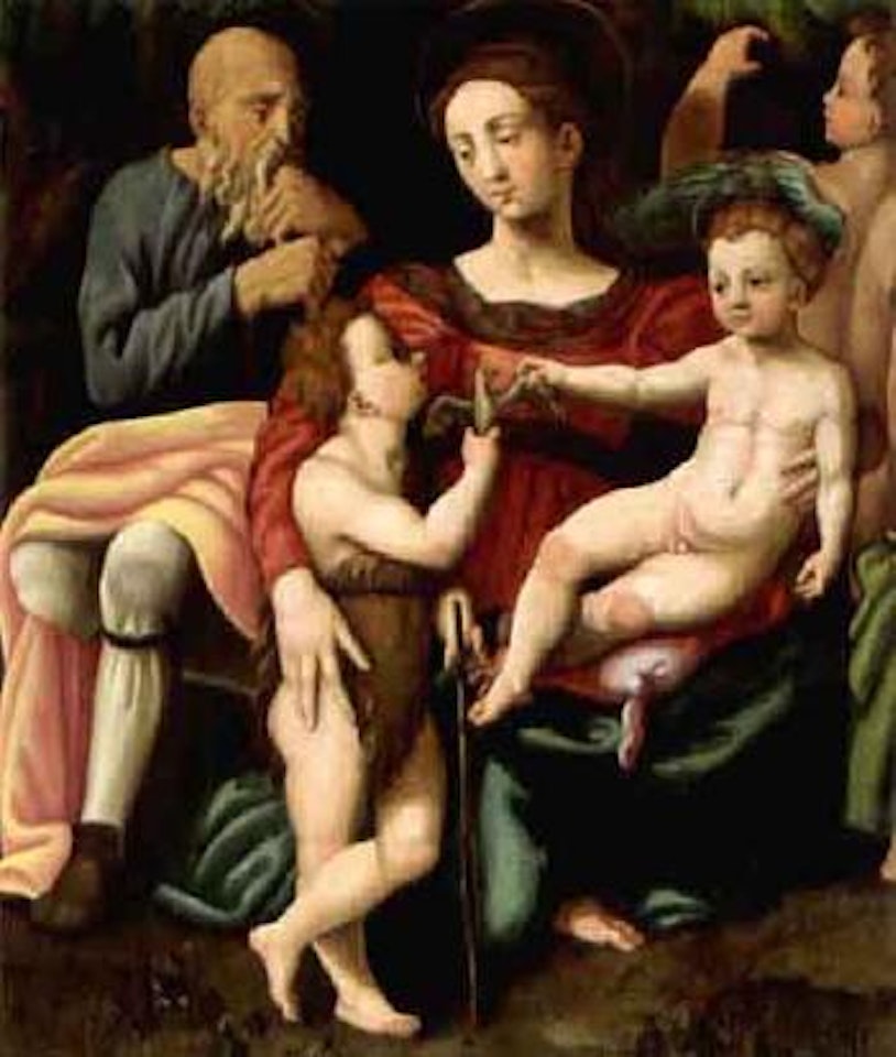 Holy Family with Saint John the Baptist by BOLOGNESE SCHOOL