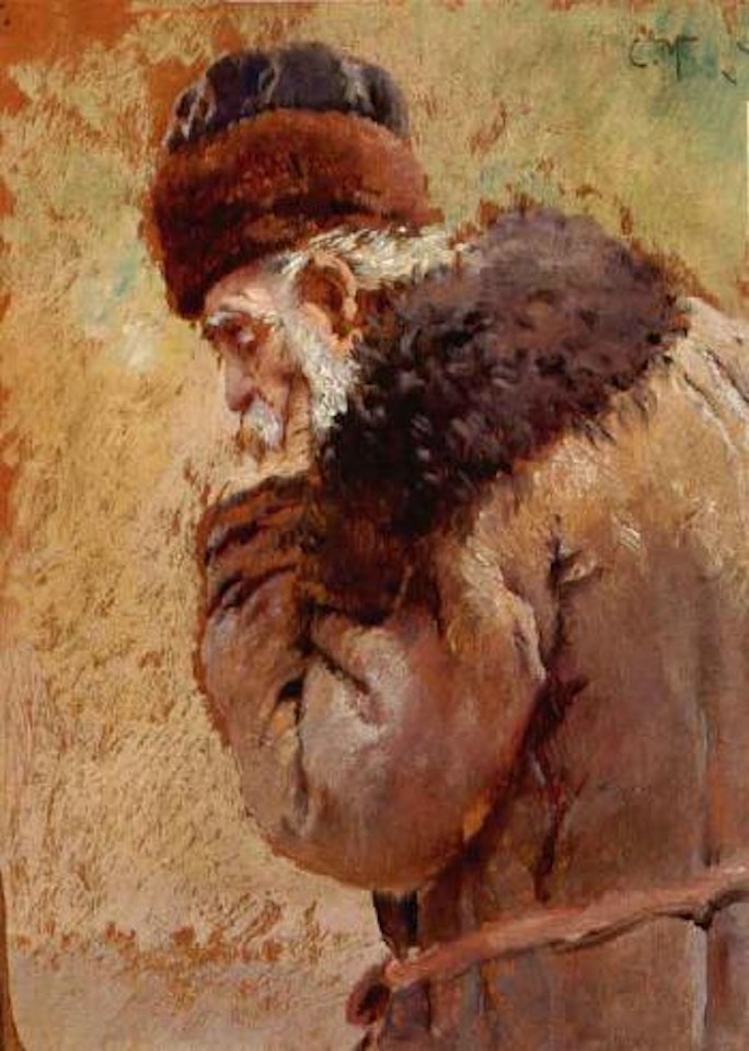 Study of an old man by Konstantin Makovsky