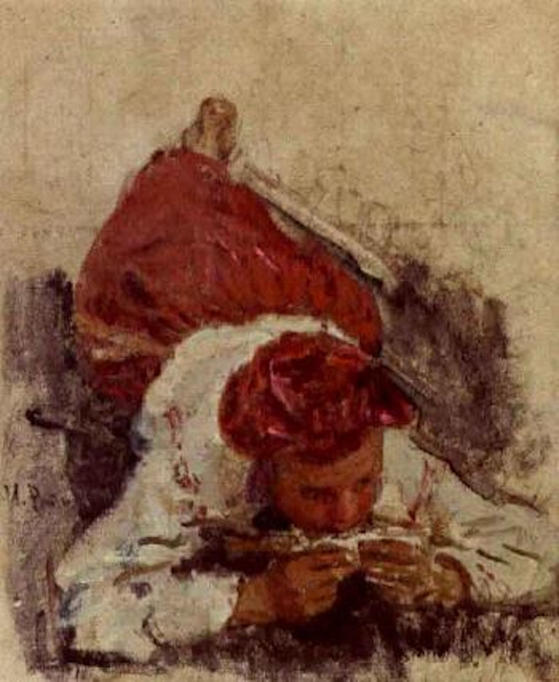 Lying figure by Ilya Yefimovich Repin