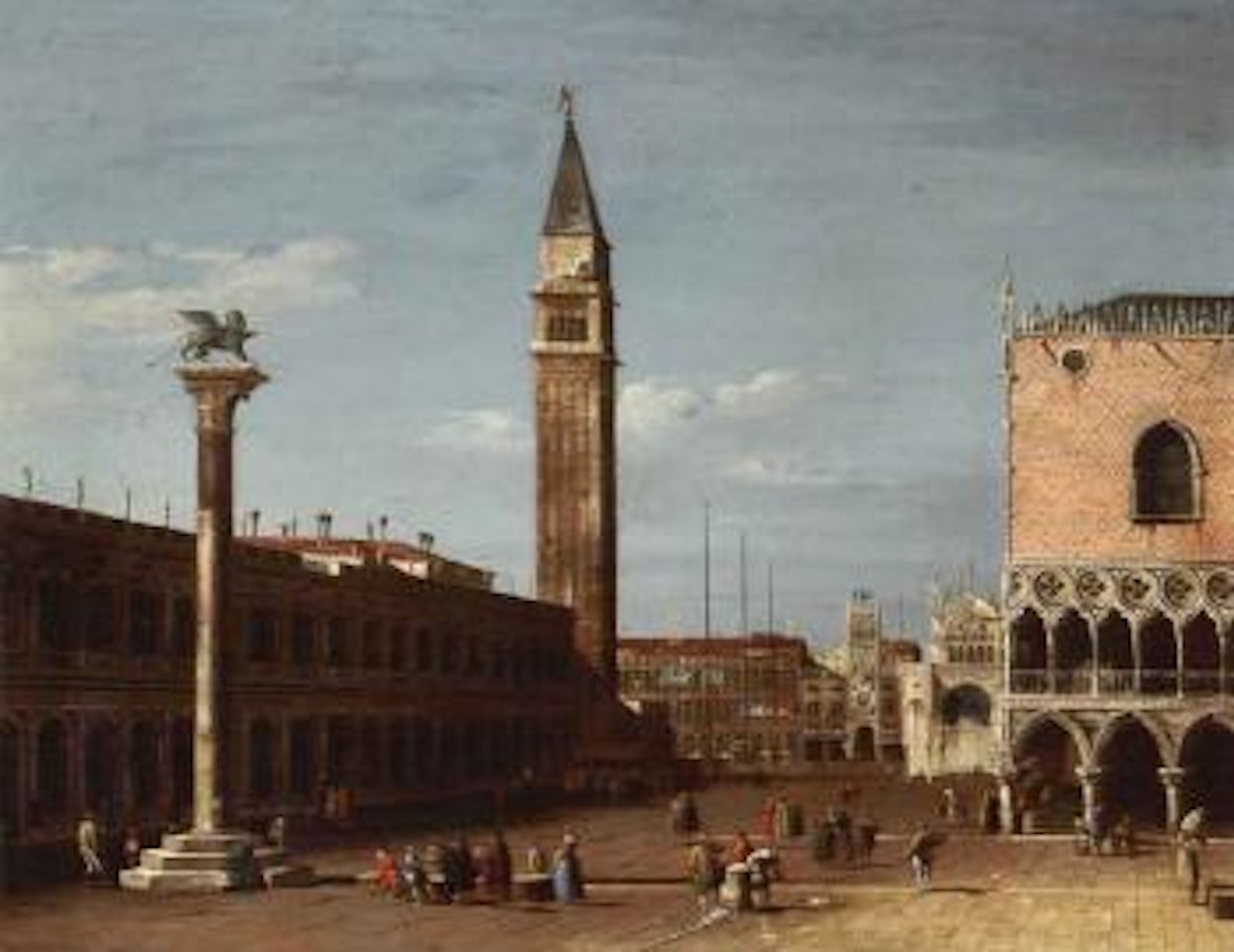 Venice, view of the Piazzetta looking north from the Molo by Canaletto