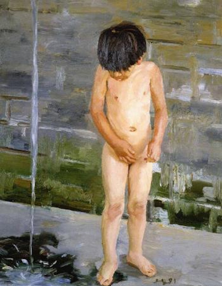 Little boy by Liu Xiaodong