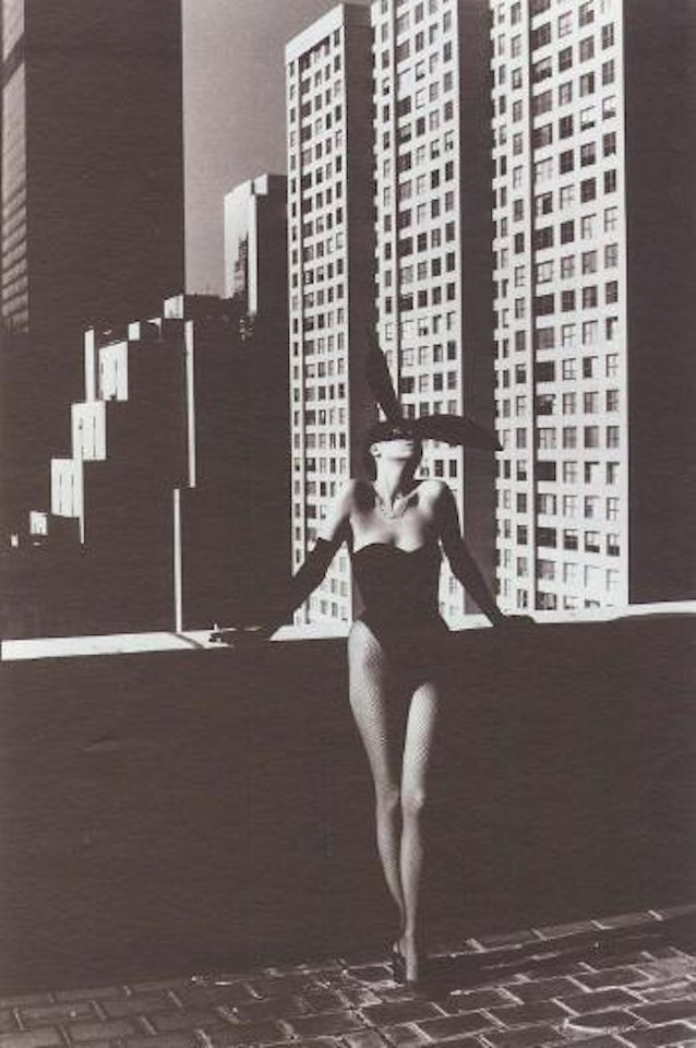 Elsa Peretti as a bunny, New York, 1975 by Helmut Newton