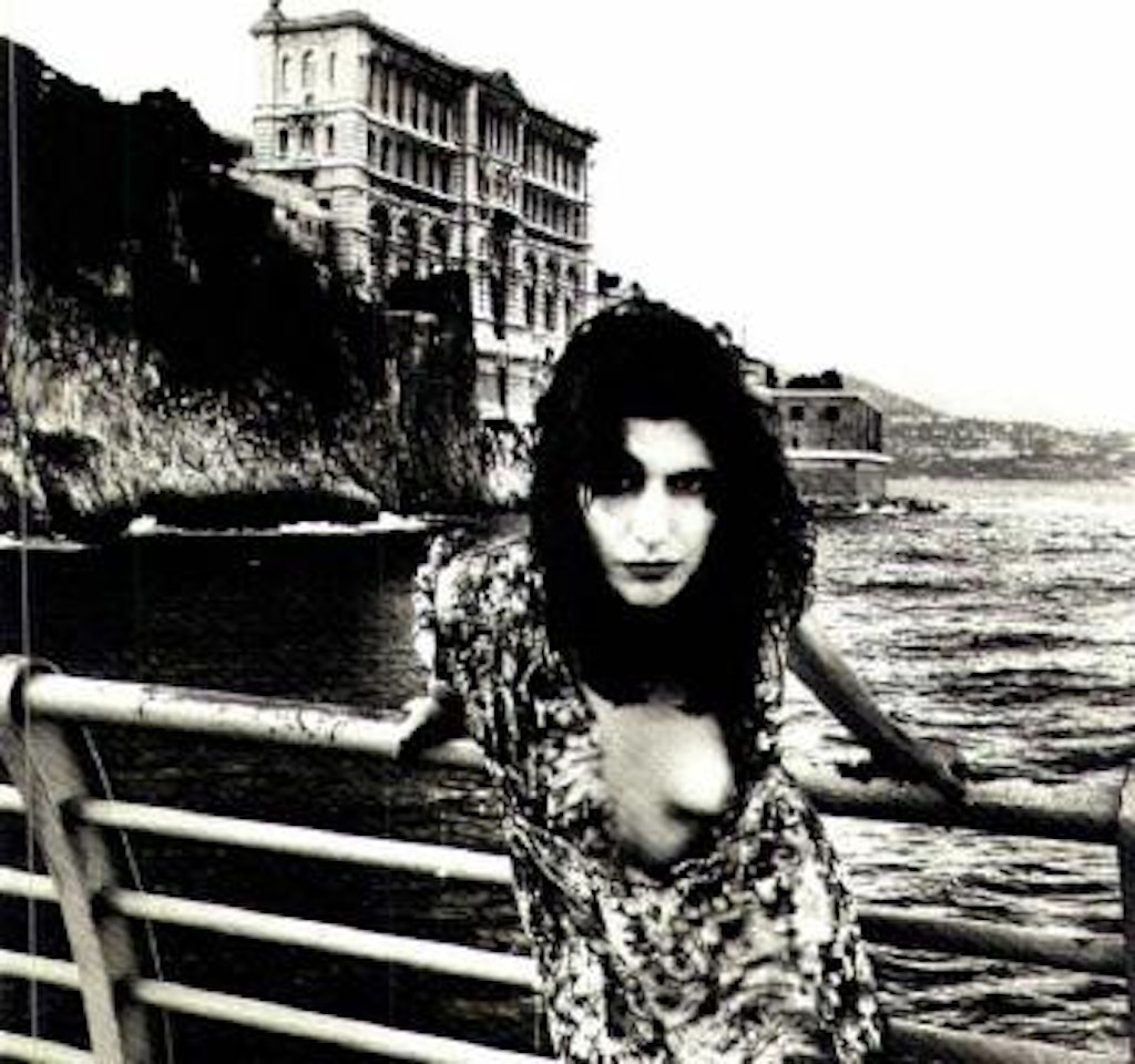 Young woman and oceanographic Museum, Monaco by Helmut Newton