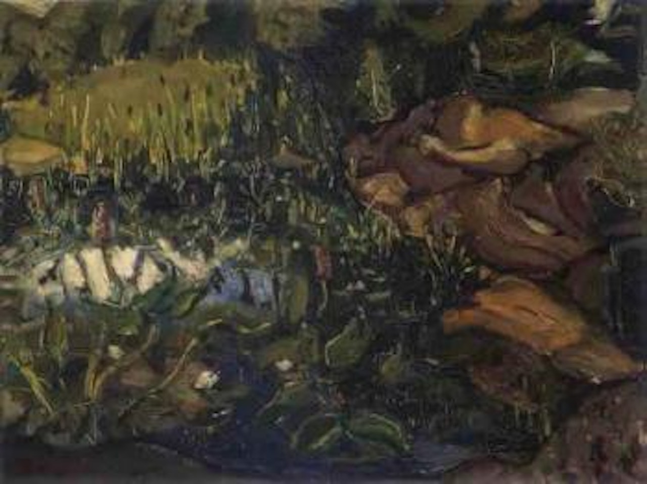 Weeds in the pool by Arthur Lismer