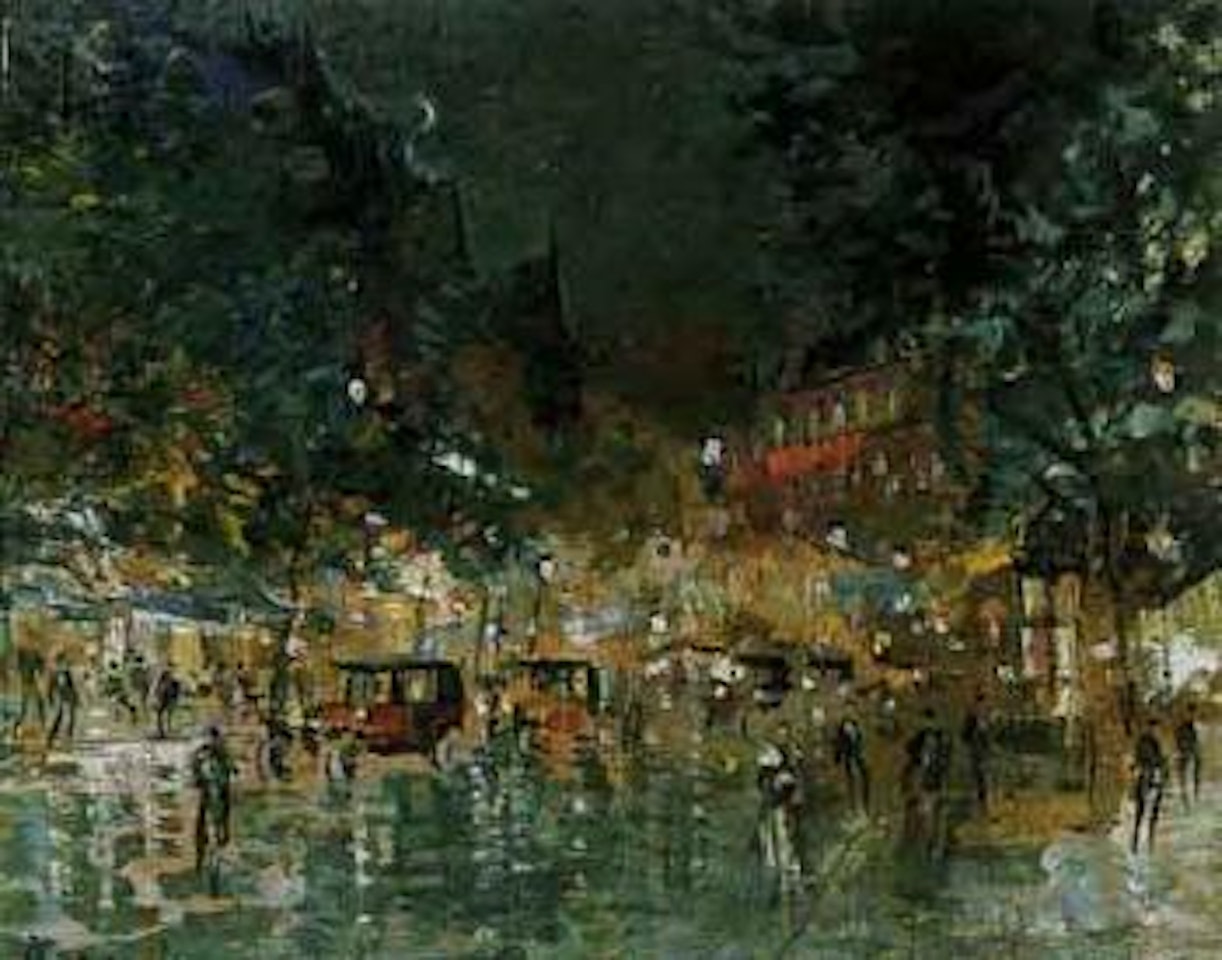 Rue Mavin a Paris by Konstantin Alekseevich Korovin