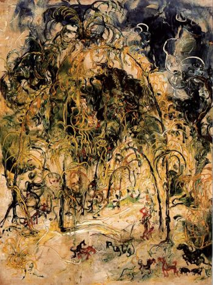 Piodalan festival in Bali by Affandi
