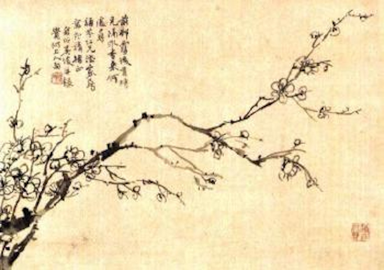 Plum blossoms by Wu Changshuo