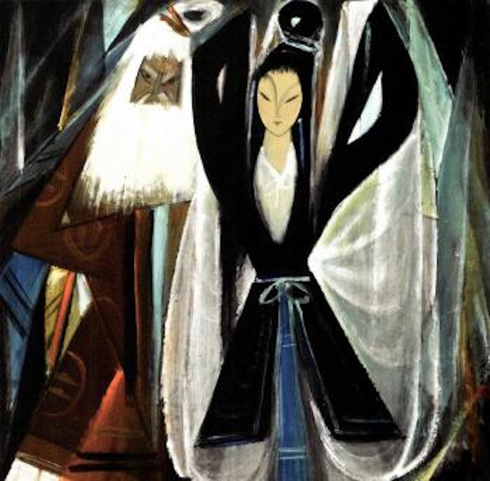 Opera figures by Lin Fengmian