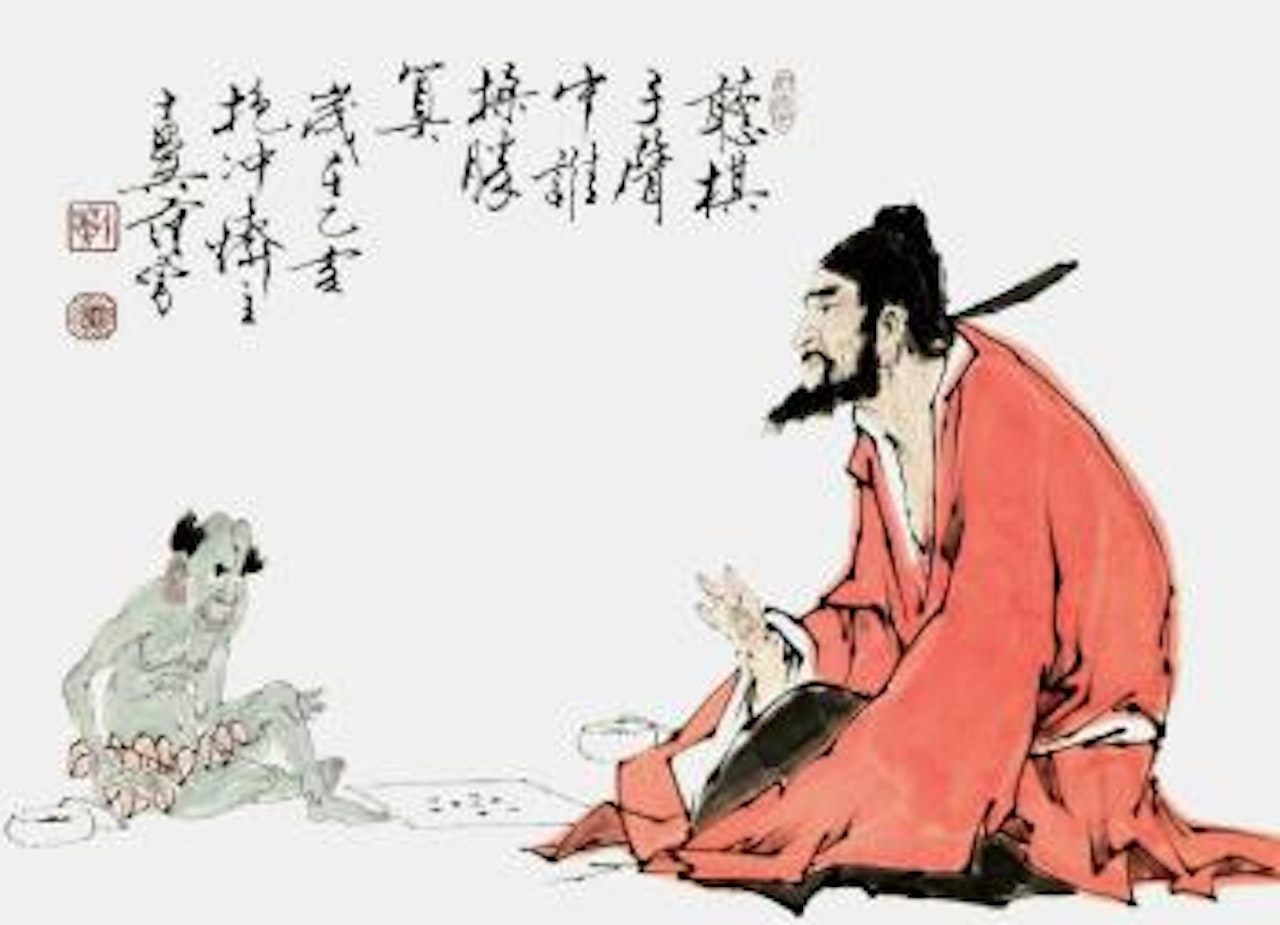 Playing chess by Fan Zeng