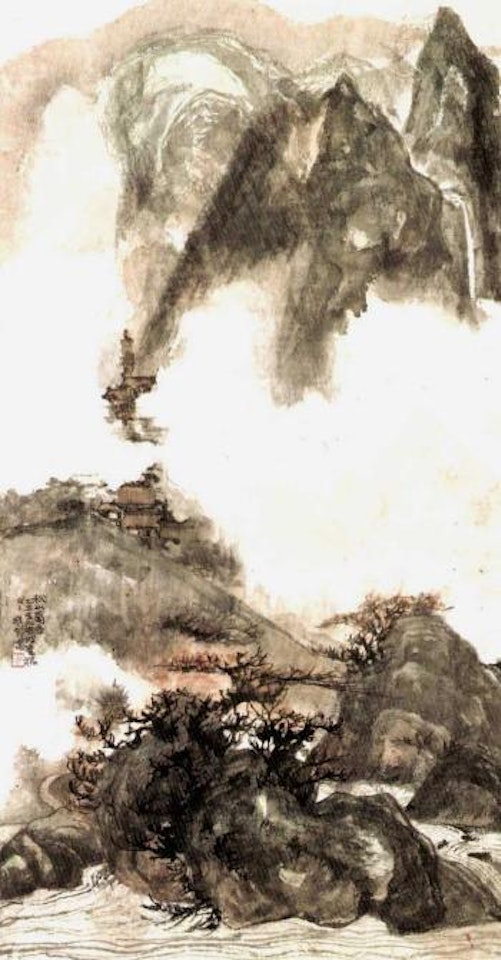 Temple in autumn by Cheng Shifa