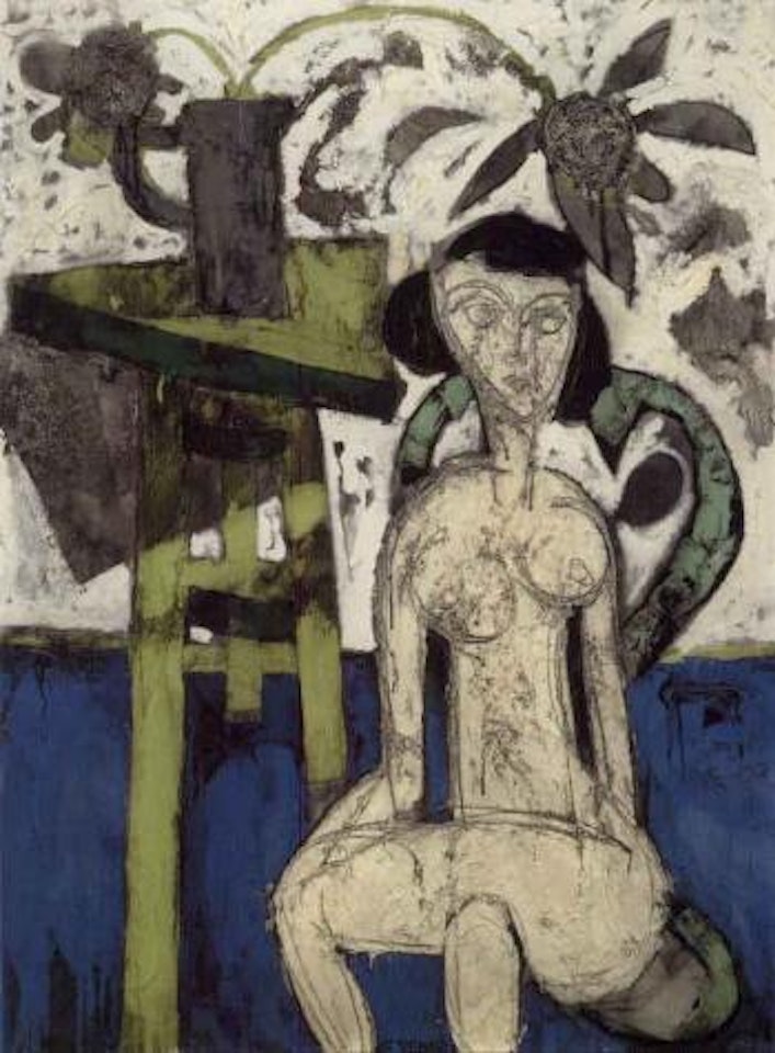 Le modele assis by Claude Venard